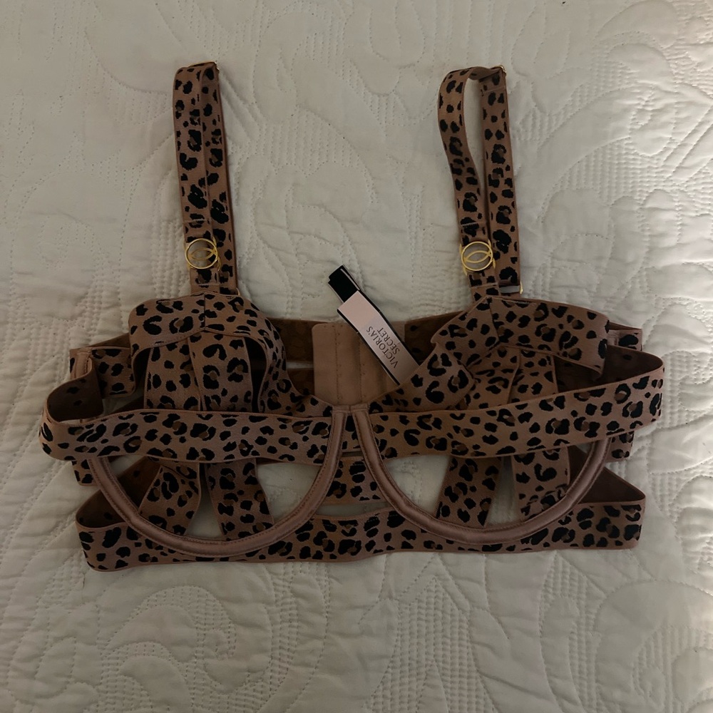 Victoria's Secret Brown Leopard Bralette